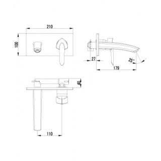 Смеситель для раковины Lemark Mars (LM3526C)